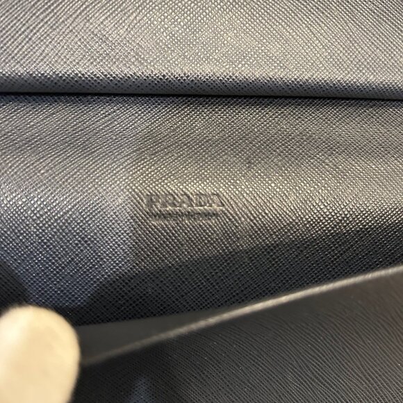 Prada Blue Saffiano Zippy Organizer - Picture 10 of 12